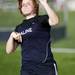 Saline Randi Bennett competes in the shot put on Tuesday, April 30. Daniel Brenner I AnnArbor.com